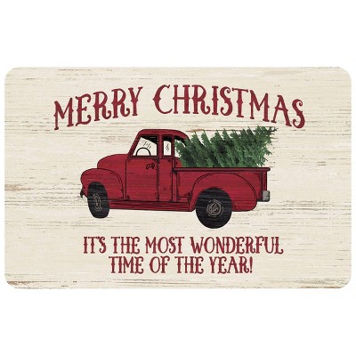 1'9"x2'7" Premium Comfort Vintage Truck Christmas Anti - Fatigue Mat - Bungalow Flooring : Target